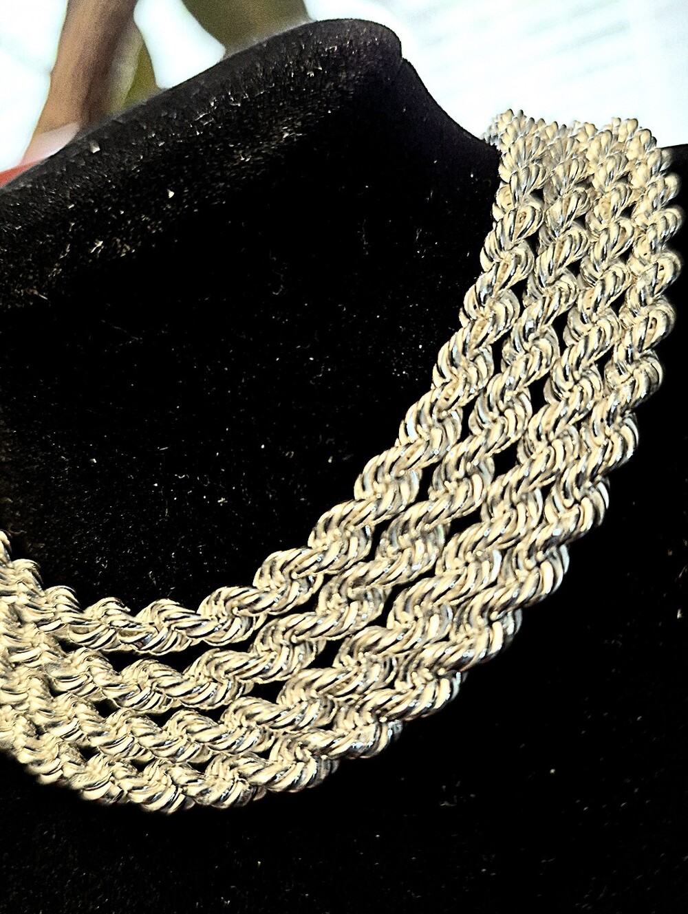 NEW 24 Inch Sterling Silver 5mm Rope Chain Necklace 44.4 Grams - Men's Jewelry